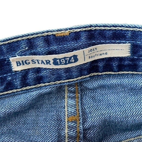 Big Star Joey Distressed Boyfriend Blue Jean Denim Shorts, Women’s Size 25 - Picture 9 of 12